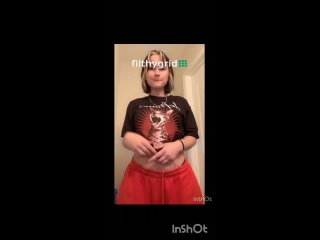 the girl is farting
