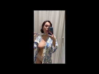 the top beauty from kazakhstan masturbates in the fitting room