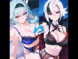 eula vs arlecchino blacked hmv 1080p